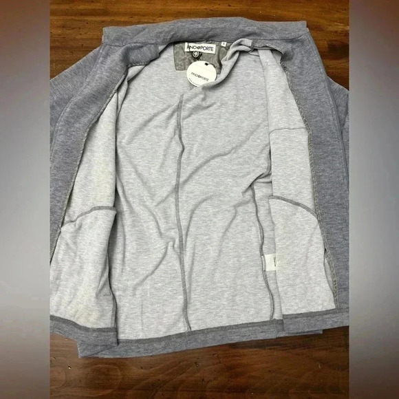 Pino Porte Track Jacket Small Mens Blue Full Zip Long Sleeve Pockets Stretch NWT - Picture 10 of 14